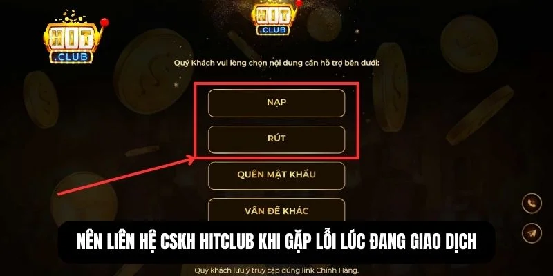 Gặp lỗi khi đang giao dịch thì nên làm gì?