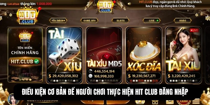 Điều kiện tài khoản để đăng nhập thành công