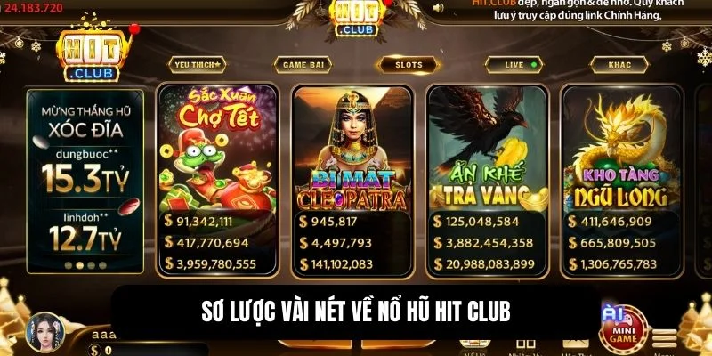 Tổng quan kho game nổ hũ tại Hit Club