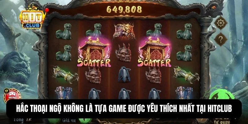 Giao diện slot game chủ đề Hắc Thoại Ngộ Không
