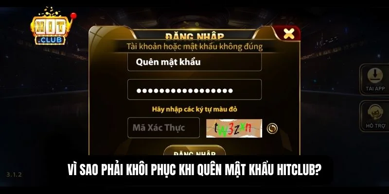 Lý do cần khôi phục ngay khi quên mật khẩu