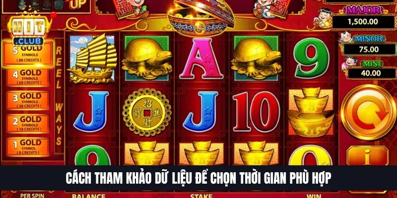 Giờ Vàng Nổ Hũ | Canh Nhịp Slot Đẹp, Chọn Lúc Quay Hợp Lý 4 Cách tham khảo dữ liệu để chọn thời gian phù hợp